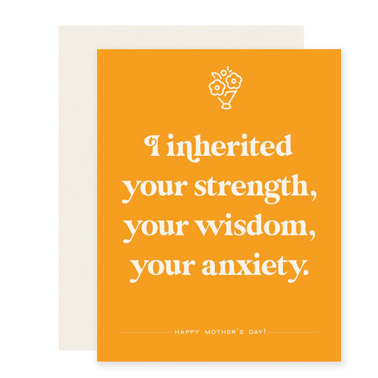 Strength, Wisdom, Anxiety | Mother's Day Card (Case Pack of 6)