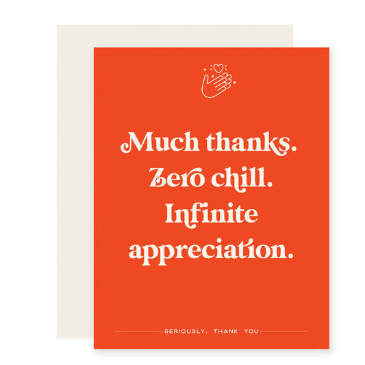 Zero Chill | Funny Thank You (Case Pack of 6)