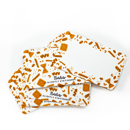 Pasta Notelet | Tiny Notecard Pack of 50 (Case of 4)