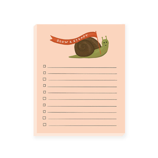 Slow and Steady Notepad (Case Pack of 4)