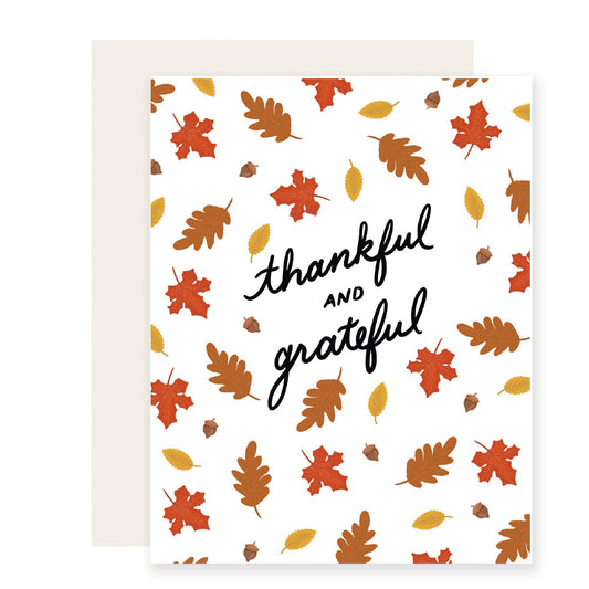 Thankful & Grateful | Thanksgiving Fall Card (Case Pack of 6)