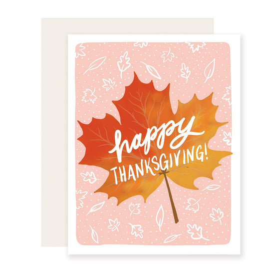 Thanksgiving Leaf | Fall Leaves Thanksgiving Card (Case Pack of 4)