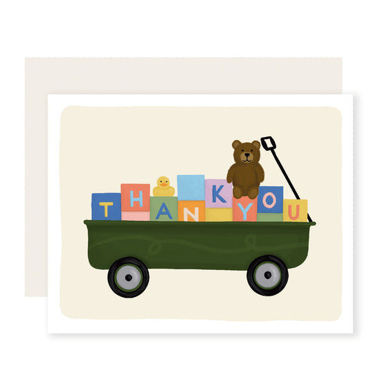 Thank You Wagon | Cute Thank You Card (Case Pack of 6)
