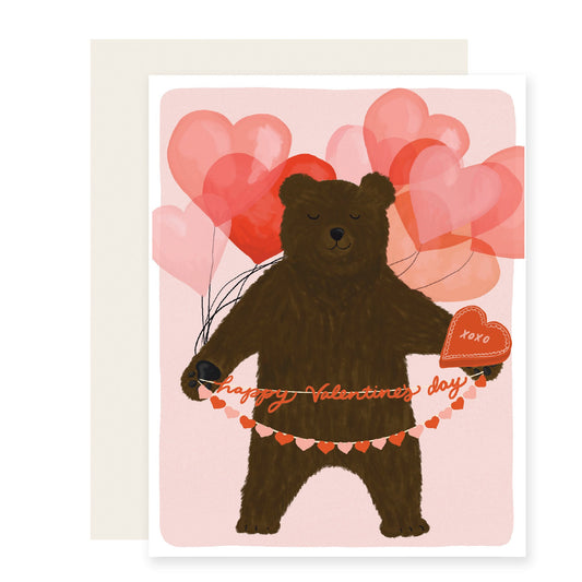 Bear Valentine | Valentine's Day (Case Pack of 6)