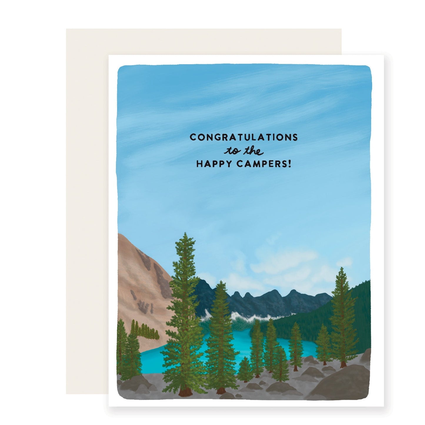Happy Camper Congrats Card (Case Pack of 6)