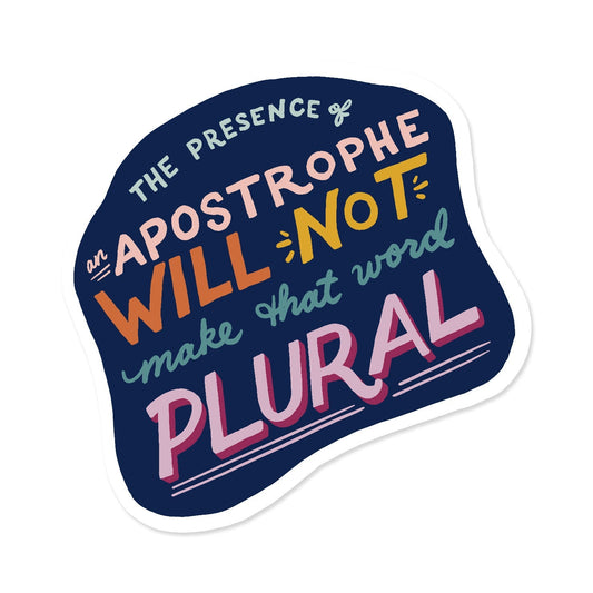 Apostrophe Sticker | Grammar Sticker (Case Pack of 6)