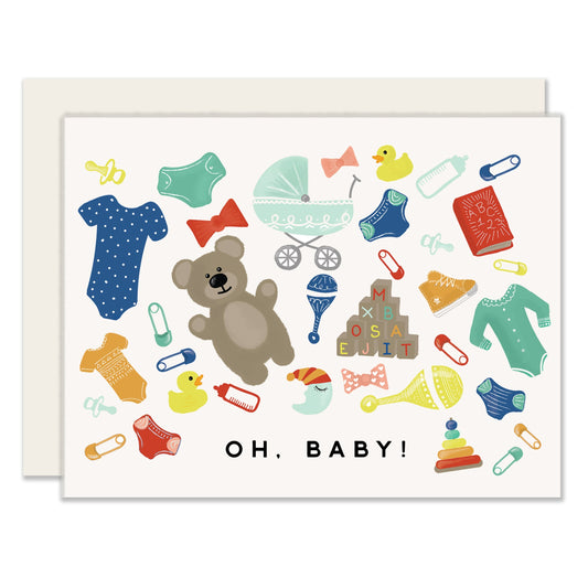 Baby Goods | Baby Shower Card | New Baby Card (Case Pack of 6)