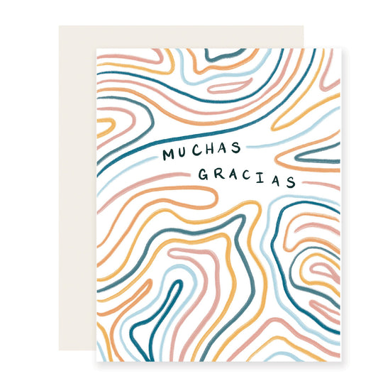 Muchas Gracias Bendy Lines (Case Pack of 6)