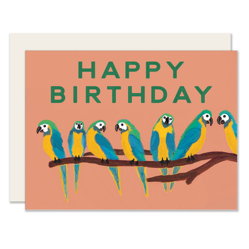 Birthday Parrots | Fun Birthday Card (Case Pack of 6)