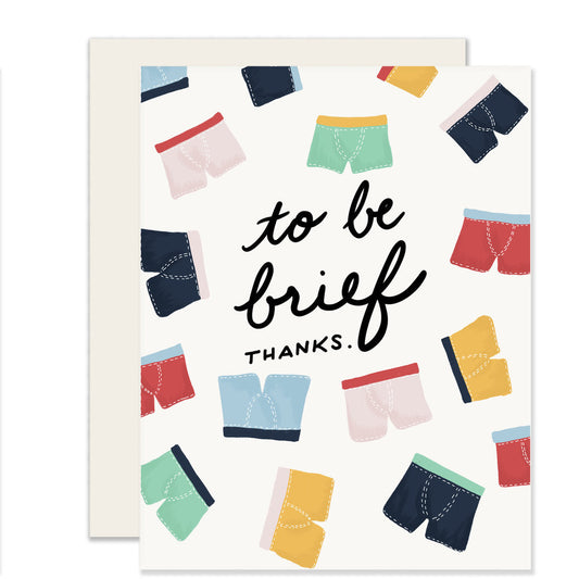 Brief Thanks (Case Pack of 6)