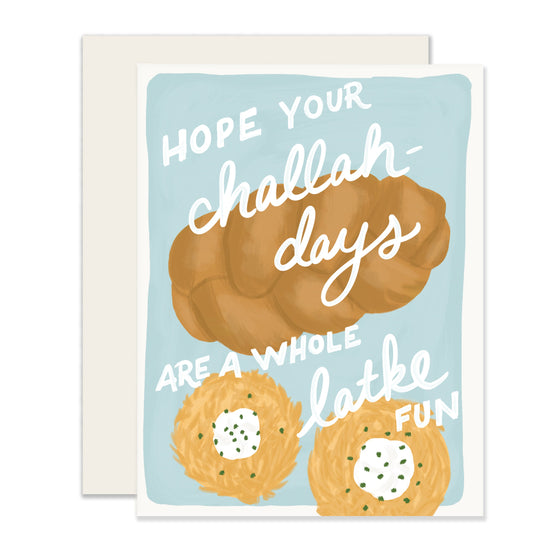 Challah Latke | Punny Hanukkah  Card (Case Pack of 6)