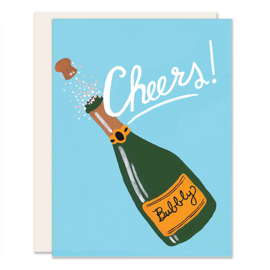 Champagne Cheers | Cheers Card | Champagne Cheers Card (Case Pack of 6)