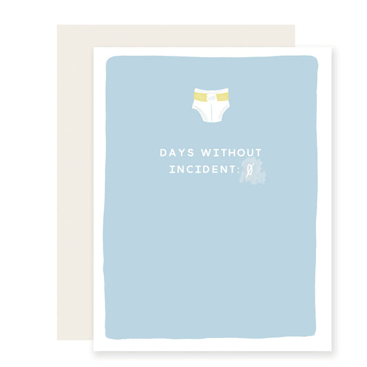 Diaper Incident | Funny Baby Card (Case Pack of 6)