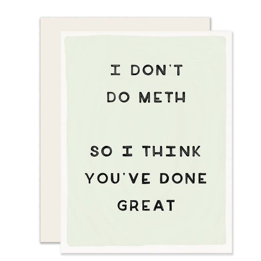 Don'T Do Meth | Funny Father'S Day Card (Case Pack of 6)