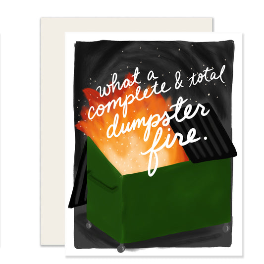 Dumpster Fire Card | Sympathy Dumpster Fire Card (Case Pack of 6)