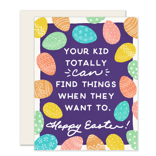 Egg Hunting Card | Happy Easter Card (Case Pack of 6)