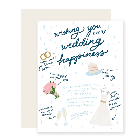 Every Wedding Happiness | Wedding Card (Case Pack of 6)