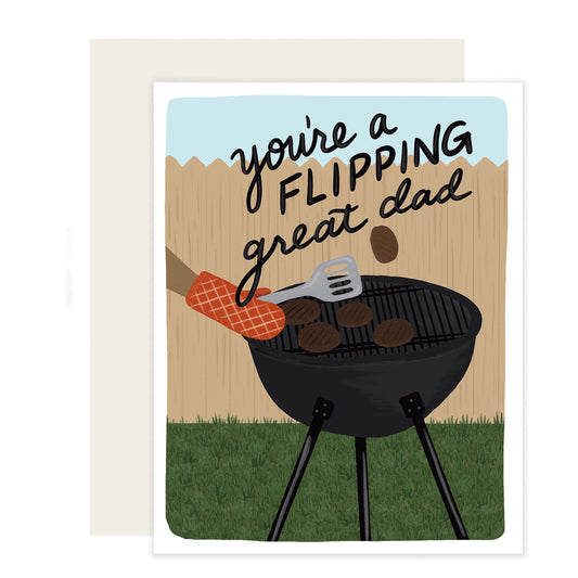 Flipping Great Dad | Barbecue Bbq Dad Father'S Day Card (Case Pack of 6)