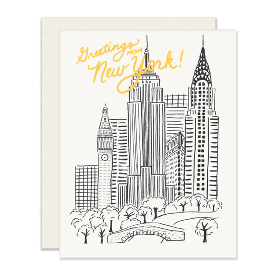 From New York | Greetings From New York Card (Case Pack of 6)