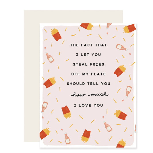 Fry Love | Funny I Love You Card (Case Pack of 6)