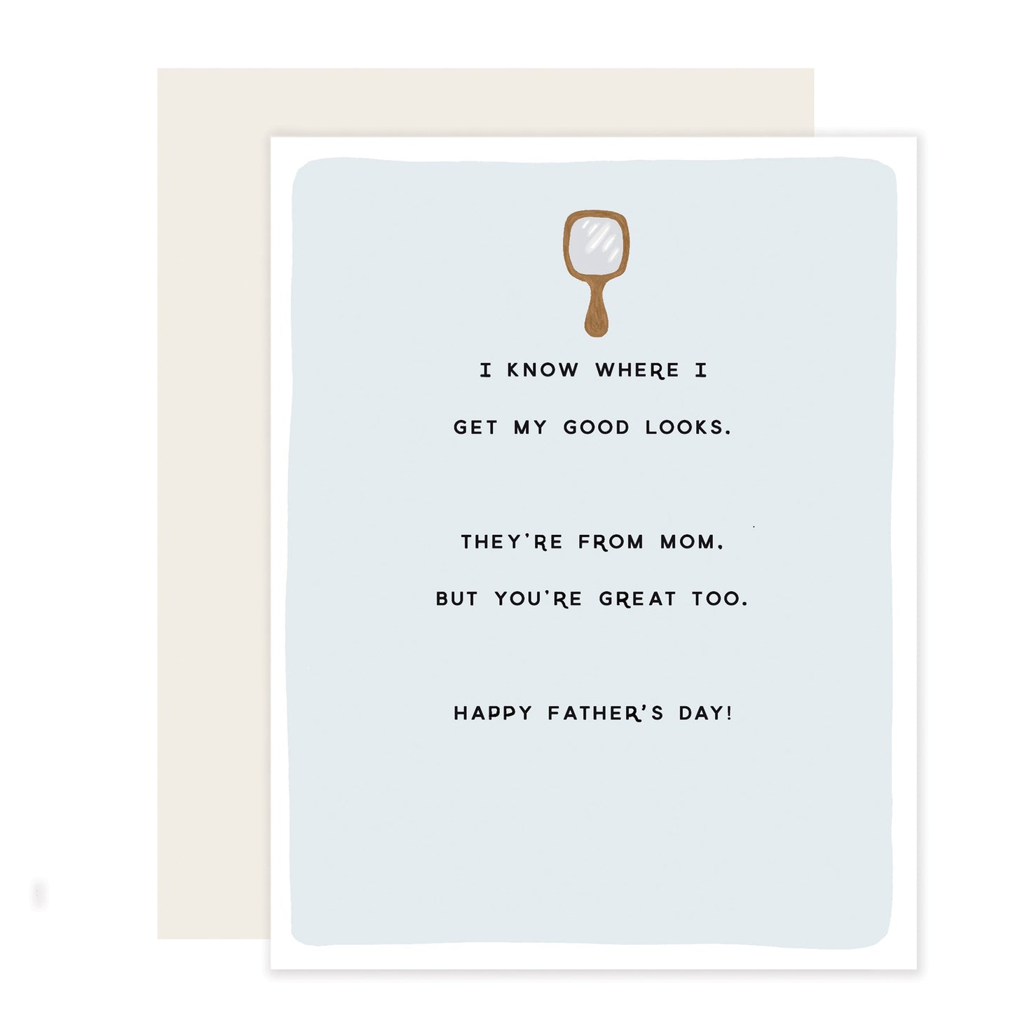 Good Looks | Funny Father'S Day Card (Case Pack of 6)