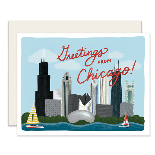 Greetings From Chicago Card (Case Pack of 6)