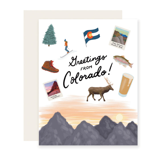 Greetings From Colorado Card (Case Pack of 6)