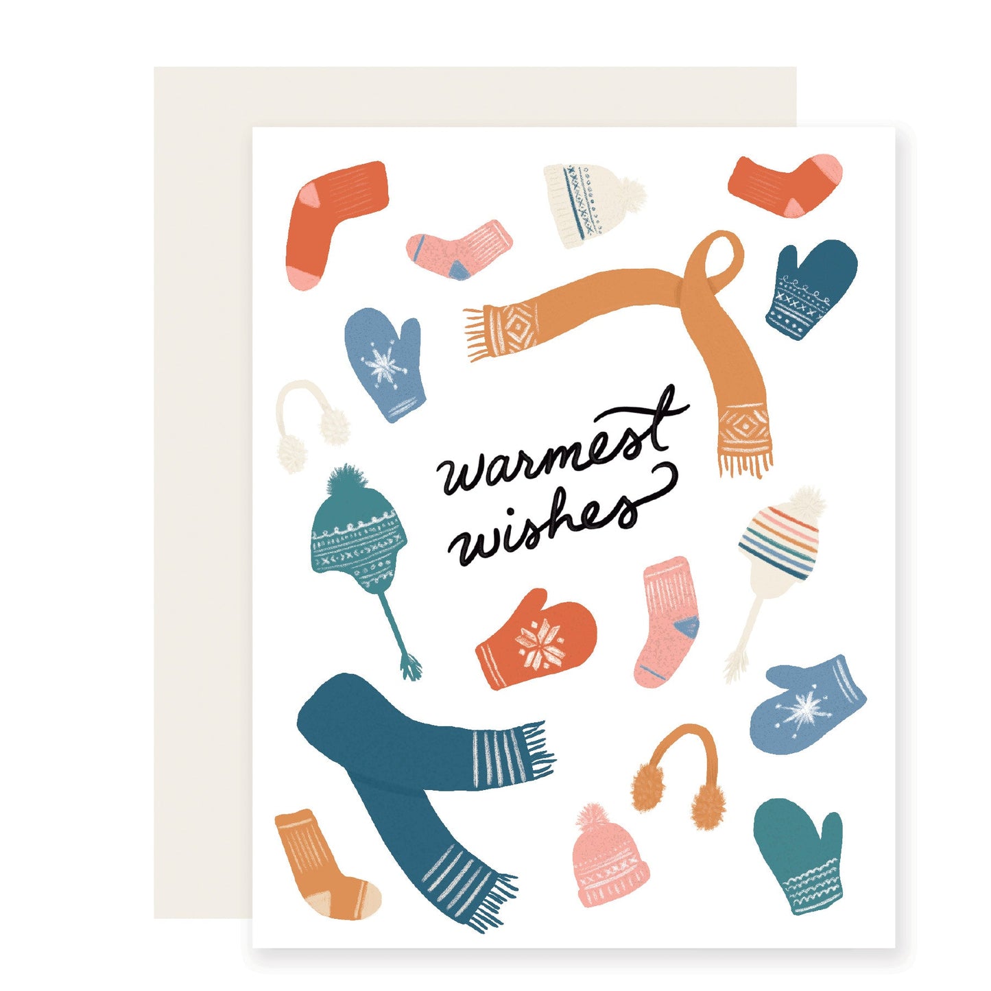 Hat Scarf Mittens | Warmest Wishes Card (Case Pack of 6)