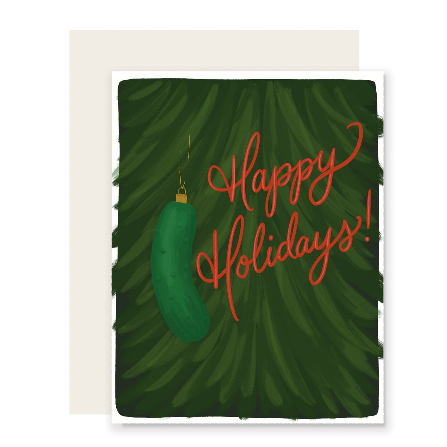 Holiday Pickle Card | Cute Christmas Card (Case Pack of 6)