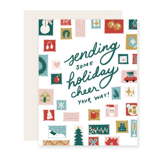 Holiday Stamps Card | Christmas Card (Case Pack of 6)