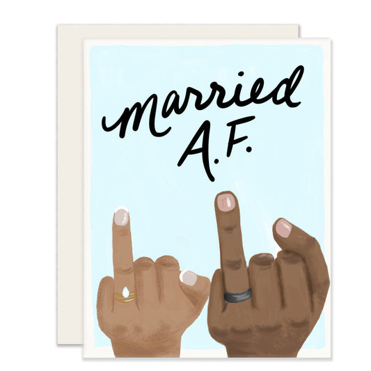 Married AF Wedding Card (Case Pack of 6)