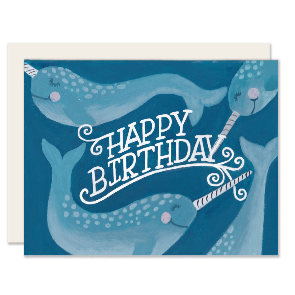 Birthday Narwhals | Birthday Card | Children'S Birthday Card (Case Pack of 6)