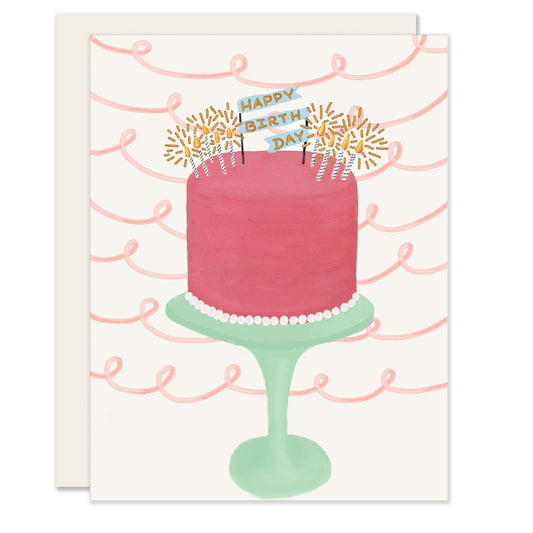 Pink Cake Birthday (Case Pack of 6)
