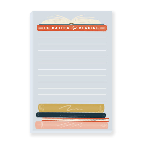 I'd Rather Be Reading Notepad (Case Pack of 4)