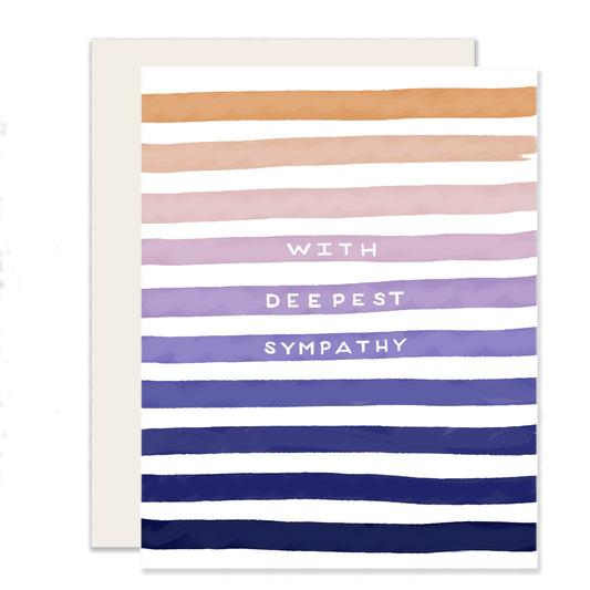 Sympathy Stripes | Bright Sympathy Card (Case Pack of 6)