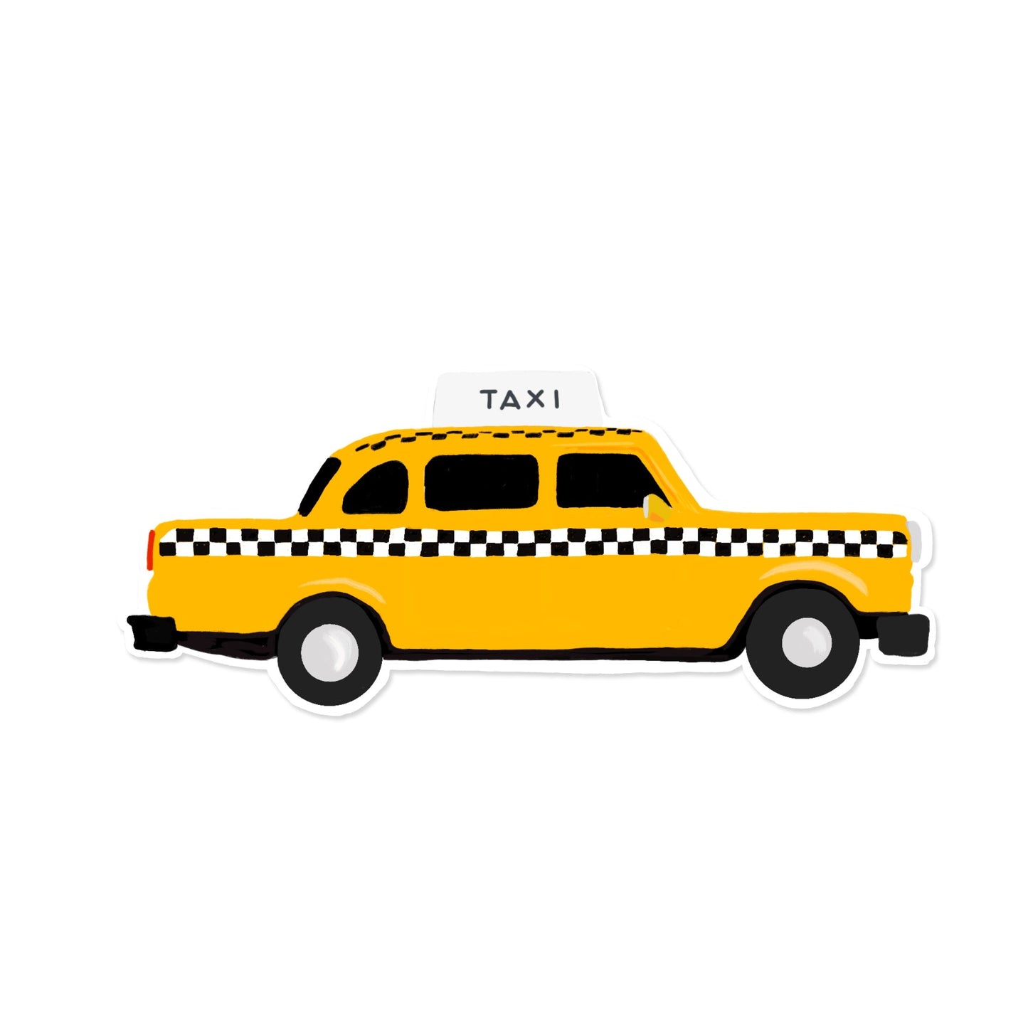 Taxi Sticker | Taxi Cab Sticker (Case Pack of 6)