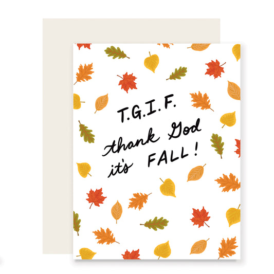 TGIF Thank God It's Fall (Case Pack of 6)