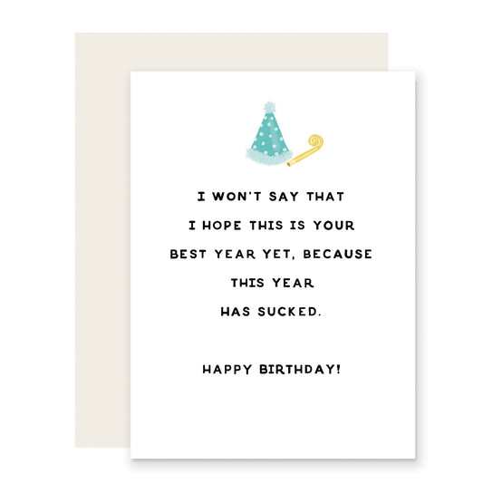 Won't Say Best Year Ever (Case Pack of 6)