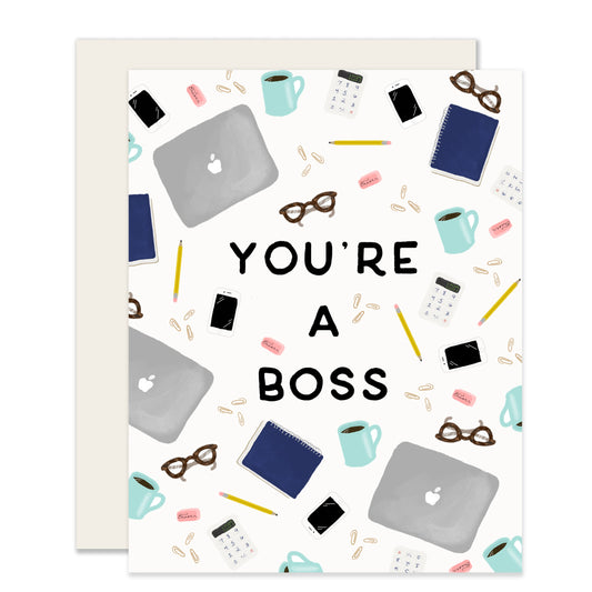 You're A Boss Card | Bosses Day Card (Case Pack of 6)